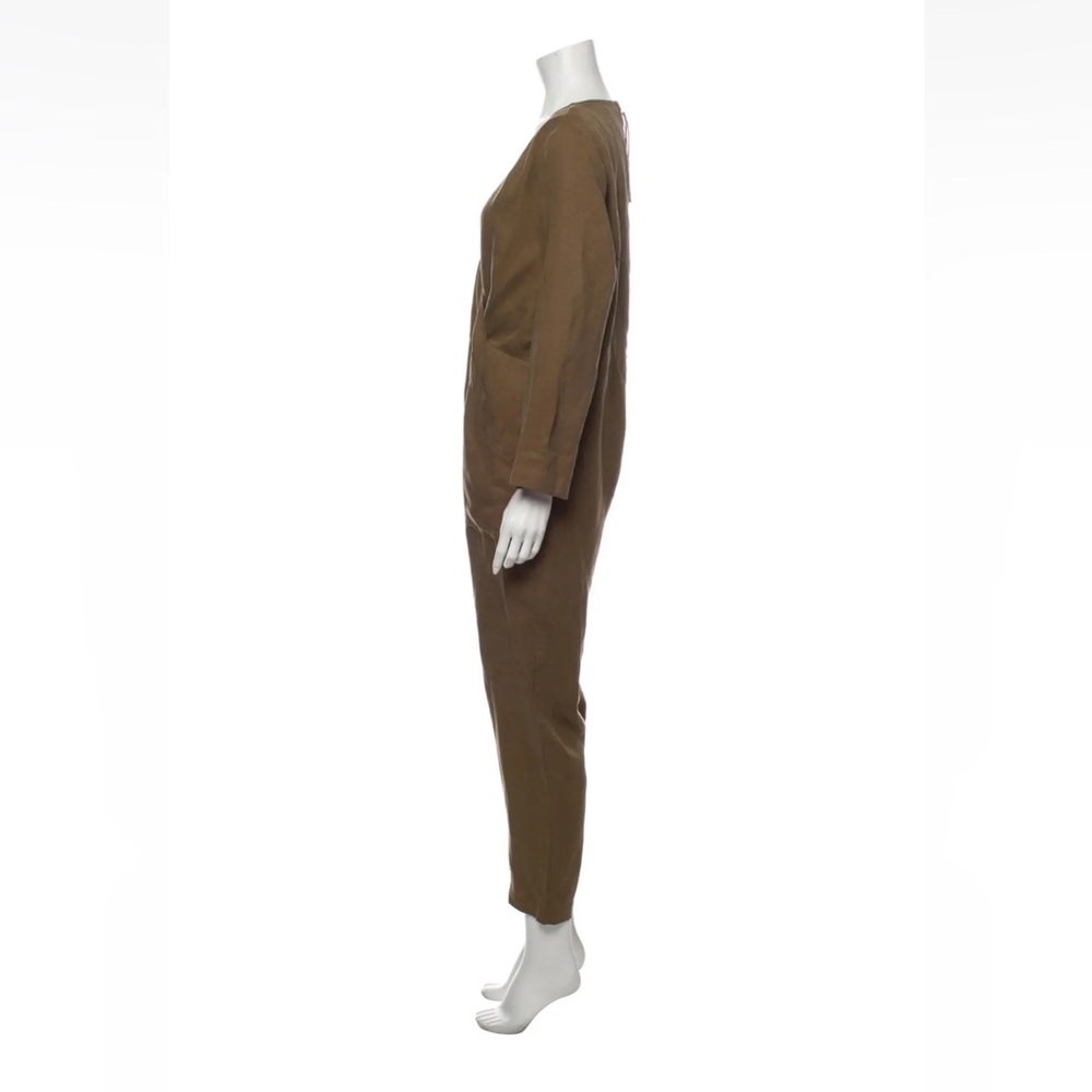 Apiece Apart Khaki Neutral V-Neck Jumpsuit size 2 - Picture 13 of 14